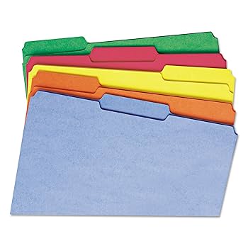 カンタ*まとめ割有 Amazon.co.jp: File Folders, 1/3 Cut Top Tab, Legal, Assorted